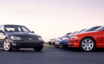 2001 Enfrentamiento de sedán deportivo: BMW, Audi, Lexus, Volvo, Saab y Mercedes clasificados